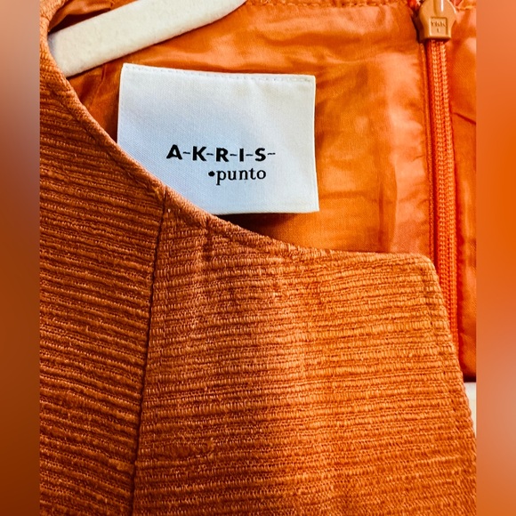 A K R I S  PUNTO
Peach Denim Belted Mini Dress - Picture 3 of 6